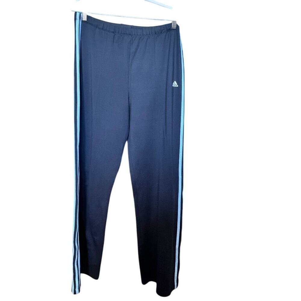 Adidas Climalite Men’s Track Pants Black 3-Stripes Athletic Joggers Size XL